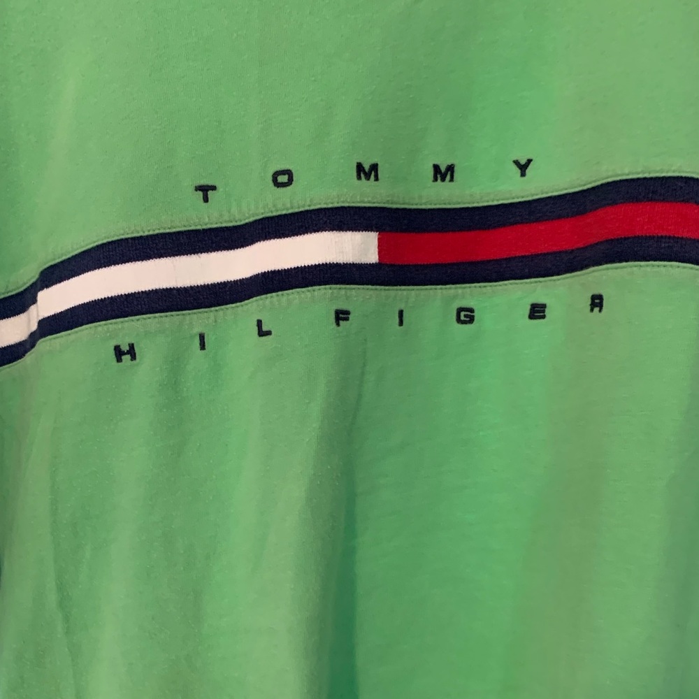 Tommy Hilfiger- Vintage, men’s size XXL- Lime green short sleeved tee.